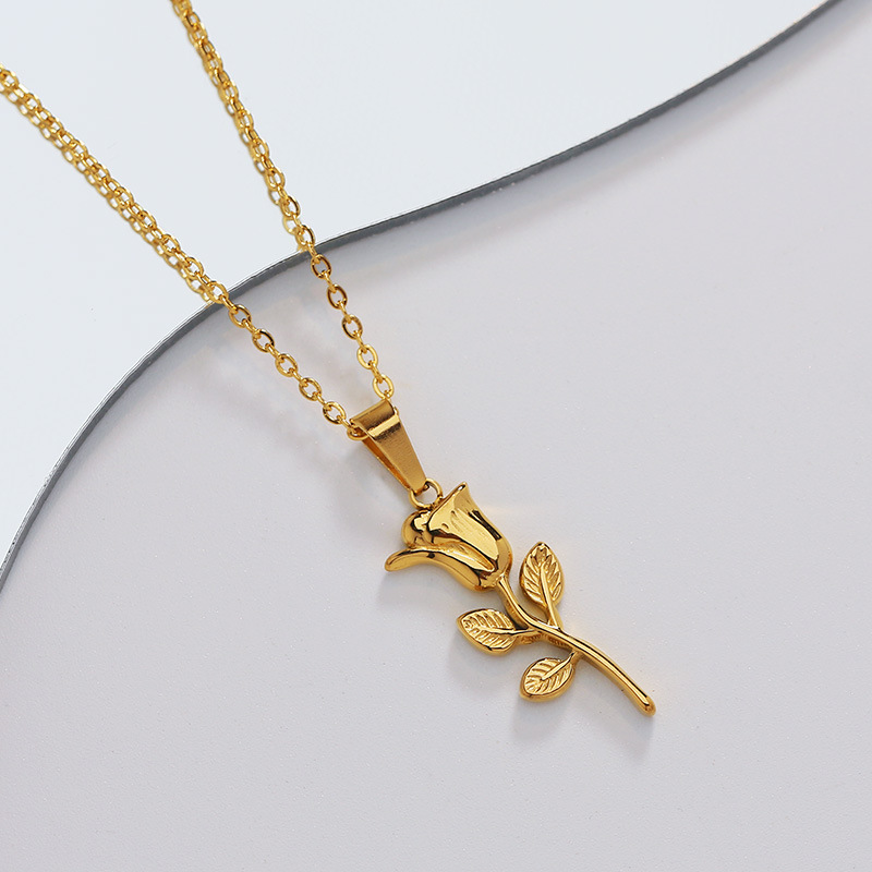 316 stainless steel fashion ro - огляд і ціна Birth Flower Necklace