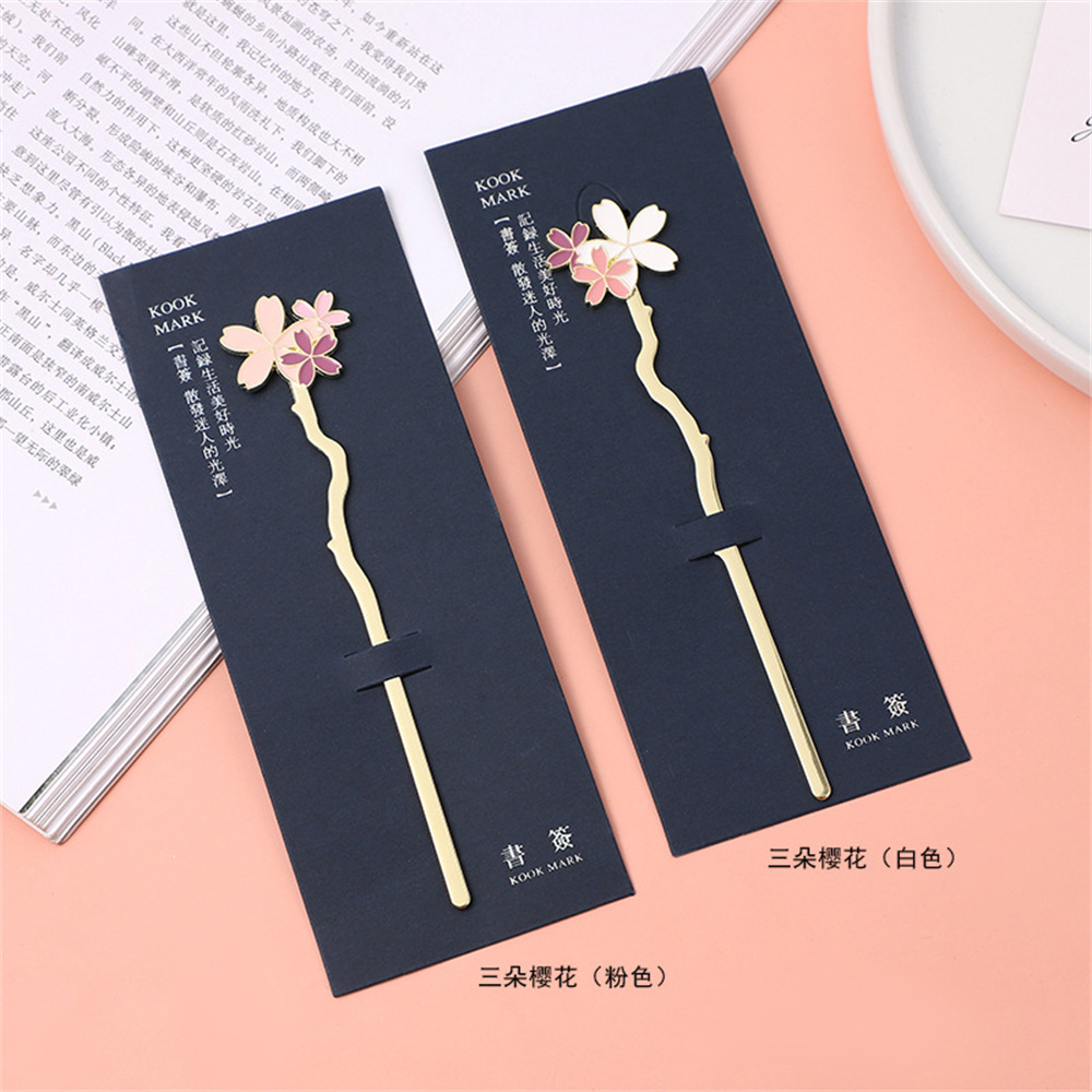 Metal Sakura Bookmark Creative - огляд і ціна Dried Flower Bookmark